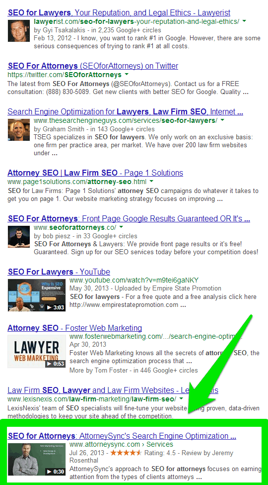 seo for attorneys Google Search