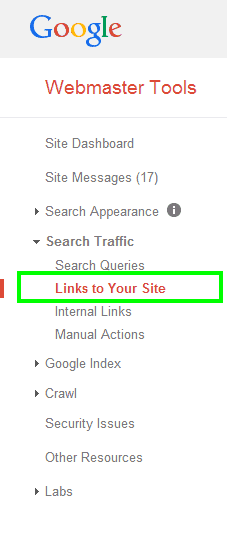 Webmaster Tools   Links to Your Site