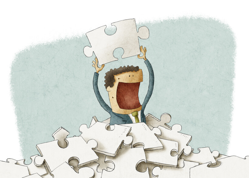 Lawyer Holding Puzzle Piece